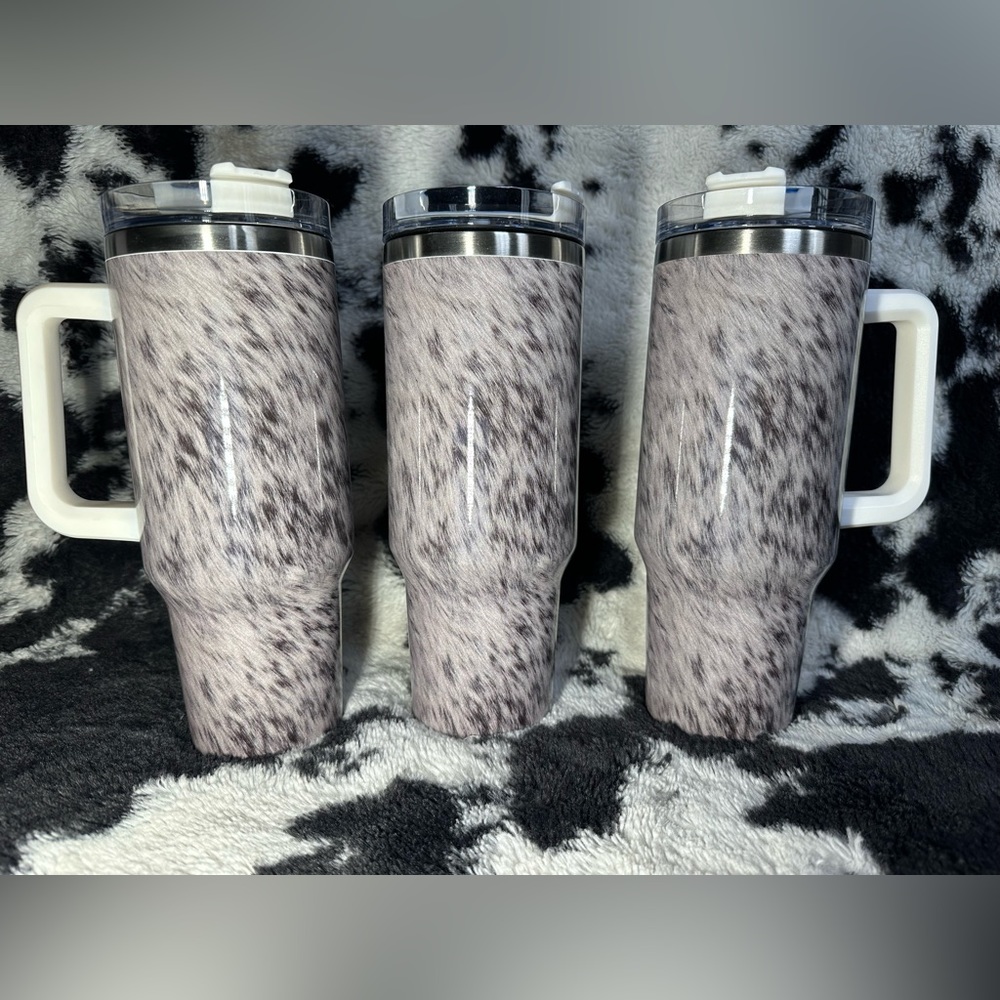 🆕 cowhide tumbler cup - Picture 1 of 2